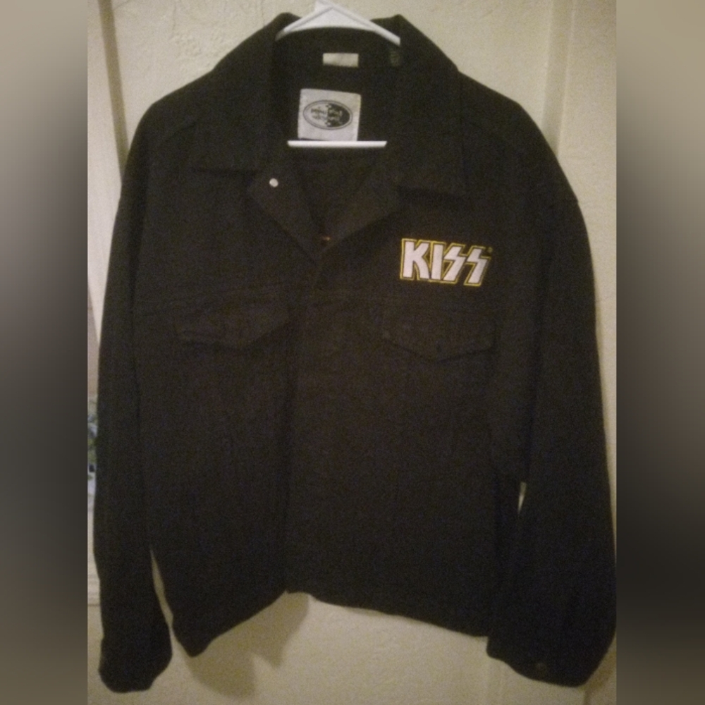 Kiss "Rock And Roll All Over" Black Denim Jacket